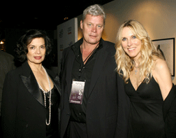SCREAMERS Producer Pete McAlevey with Bianca Jagger and Alana Stewart at the AFI Premiere. Photo Credit: WireImage.com