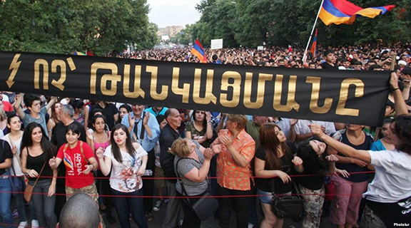  No To Plunder Organizers End Sit In While Baghramyan Avenue Protest 