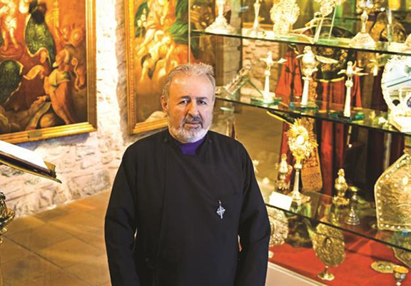 Archbishop Aram Atesyan, acting head of the Armenian Patriarchate of Turkey (Source: Hurriyet)