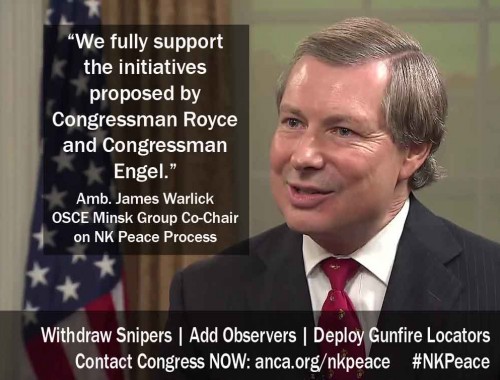 Warlick statement on Royce-Engel recommendations for Karabakh peace