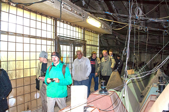 TEPA 2015 guests touring CRD Aragats research station cosmic ray particle detector array