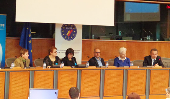 The panelist of the “Journalists' Eyewitness Accounts in Armed Conflicts: The Case of Nagorno-Karabakh”  hearing at the European Parliament