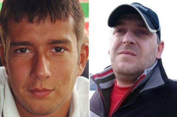Armen Vishnev (left) and Leonid Mnatsakanov were among victims of the Russian plane crash Saturday
