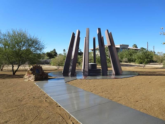 The Las Vegas Armenian Genocide Memorial Monument at Sunset Park