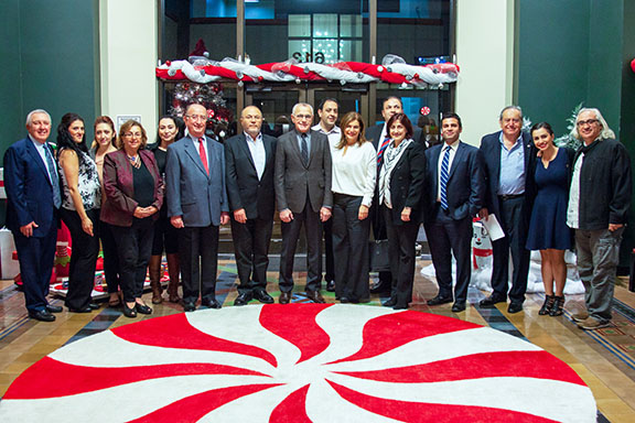 Armenian American Museum Project Development Committee at Glendale City Hall after unveiling the edifice design