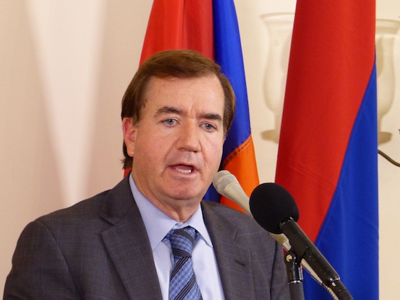 House Foreign Affairs Committee Chairman Ed Royce (R-CA) offering remarks at the Artsakh freedom observance on Capitol Hill.