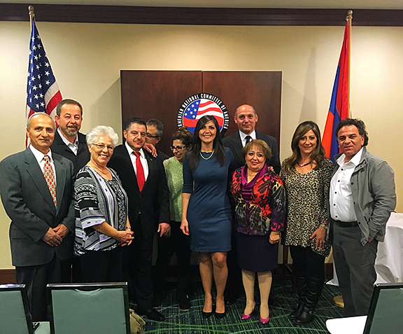 ANCA-WR Executive Director with members of the community