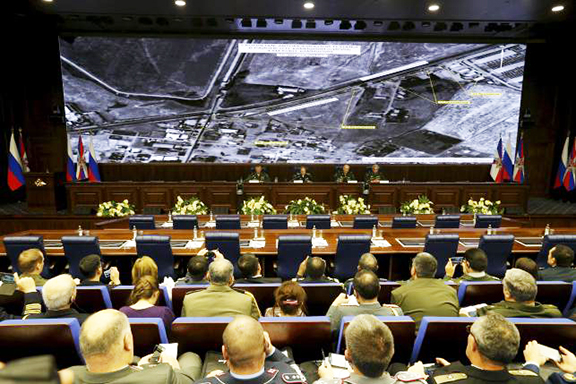 Russian Defense Minister and other leaders present proof of Turkey's involvement in ISIS oil ttade