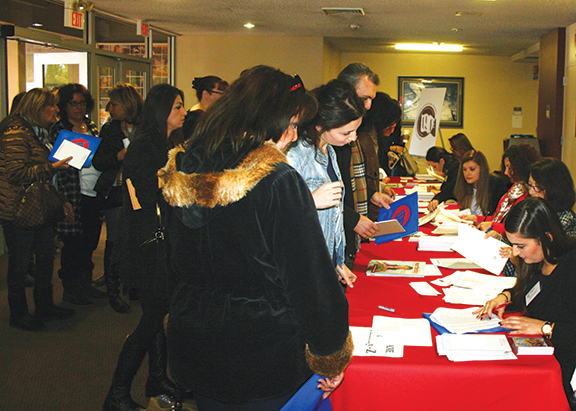 Participants register