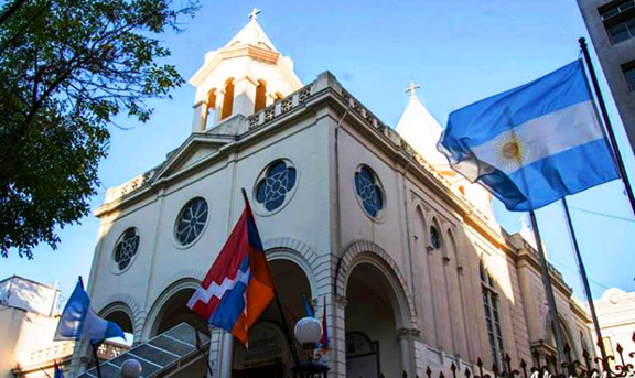 Armenian St. Gregory the Illuminator Cathedral in Buenos Aires. (Source: Public Radio of Armenia)