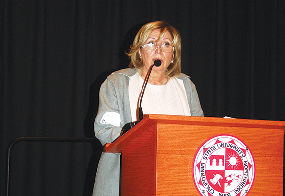 Dr. Hasmig Baran addressing the attendees