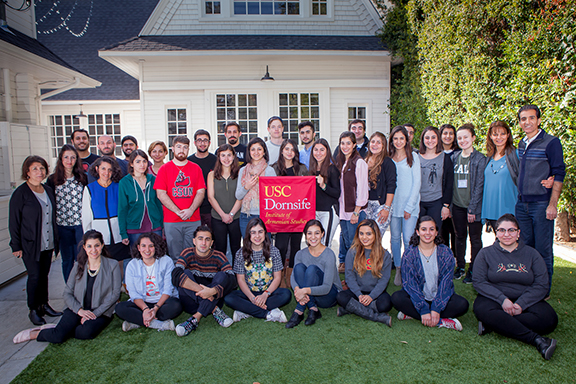 Participants of the USC Institute of Armenian Studies Undergraduate Retreat. 