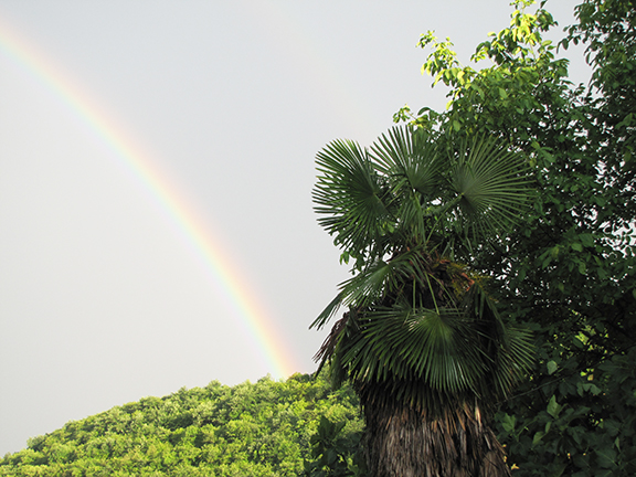 Mild climate: A rainbow adorns the Artsakh sky