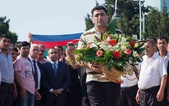 Axe-murderer Ramil Safarov being honored in Azerbaijan after his release from a Hungarian jail