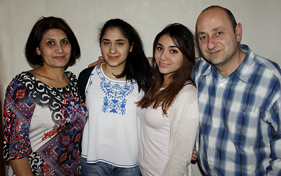 Rita Keshishian with the rest of her family. 