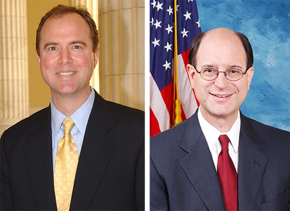 Representatives Adam Schiff (left) and Brad Sherman