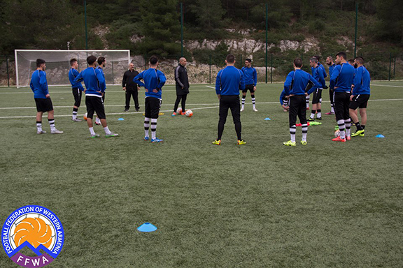 Football Federation of Western Armenia during training. (Source: Football Federation of Western Armenia)