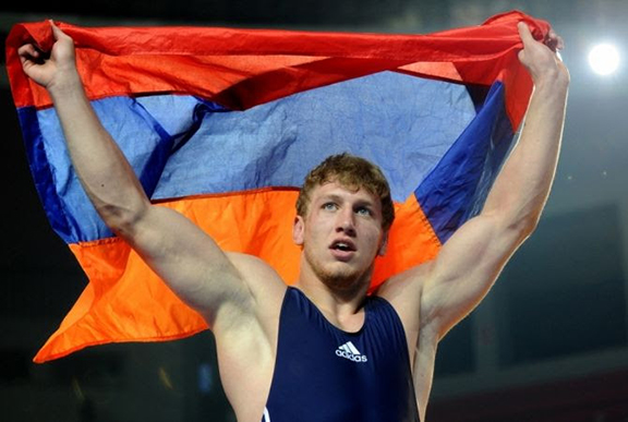 Armenian wrestler Artur Aleksanyan. (Source: Armenpress) 