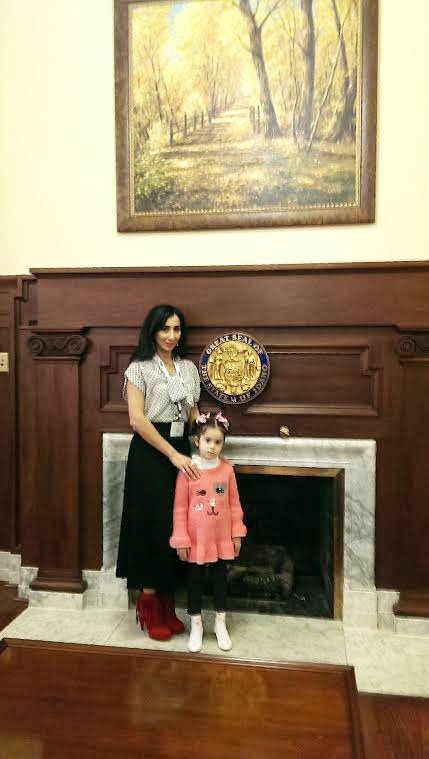 -Utah chair Liyah Babayan was assisted by her mother Tamara and daughter Angeli as she shared her story of being a refugee from Azerbaijan with Idaho legislators.