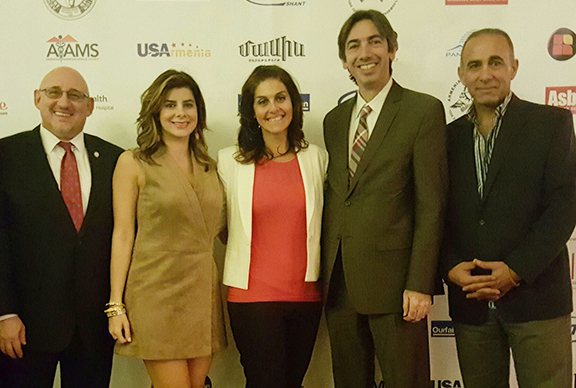 A photo of the Armenian Bar representatives at the SARF TELETHON KICK-OFF on February 11, 2016. 