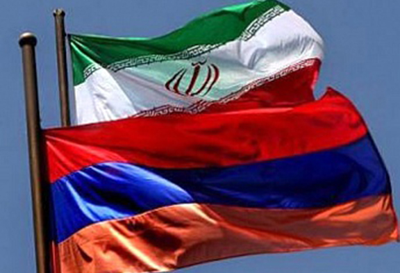 Armenian and Iranian flags