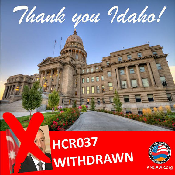 Idaho legislature defeats pro-Azerbaijani resolution