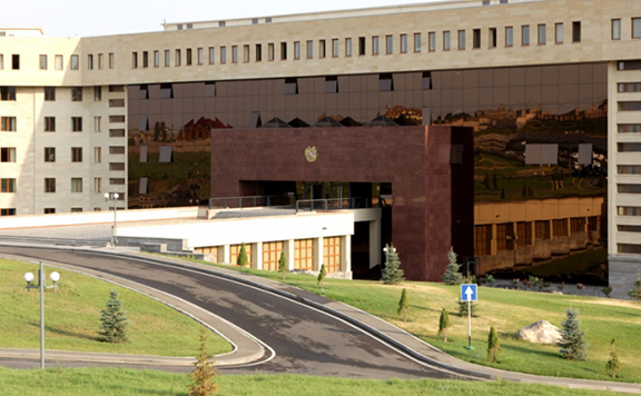 Karabakh Defense Ministry Building. (Source: Armenpress) 