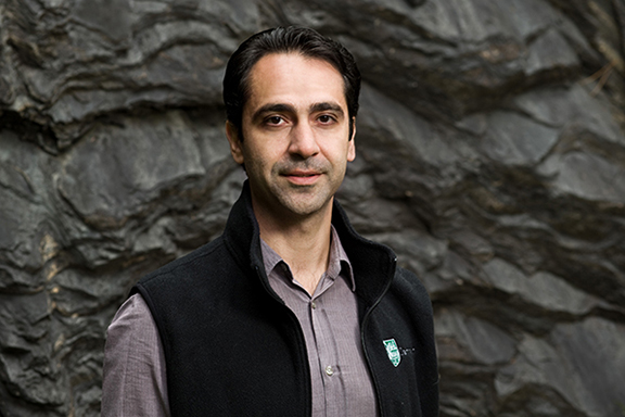 Associate Professor of Chemistry Ivan Aprahamian is best known for his work on molecular switches. “Among potential applications, we want to use our light-activated switches in fine-tuning the efficacy of anticancer drugs,” he says. (Source: Eli Burakian)