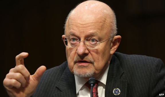 Director of National Intelligence James Clapper testifies during a hearing before Senate (Select) Intelligence Committee January 29, 2014 on Capitol Hill. (Source: AFP)