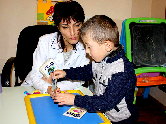 Images from the Lady Cox Rehabilitation Center in Stepanakert, Nagorno Karabakh Republic.