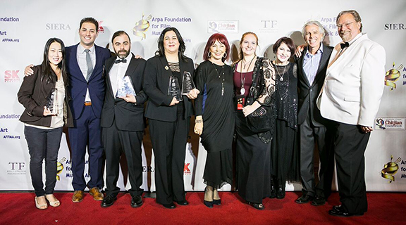 Award winners 2.Producer Meng Xie, Sylvia Minassian,  Producers/Directors Aren Perdeci , Ela Ayamac, Sylvia Minassian. Director Izabela Kevorkian, Sonia Keshishian, Producer/Director Michael Arabian, Director Charles Davis.