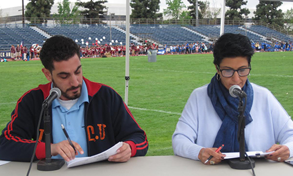 Masters of Ceremonies were Homenetmen members Moushegh Bedhoian and Taline Apanian