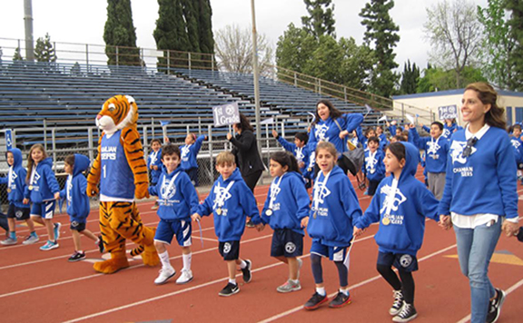 Chamlian Tigers at the closing ceremonies.