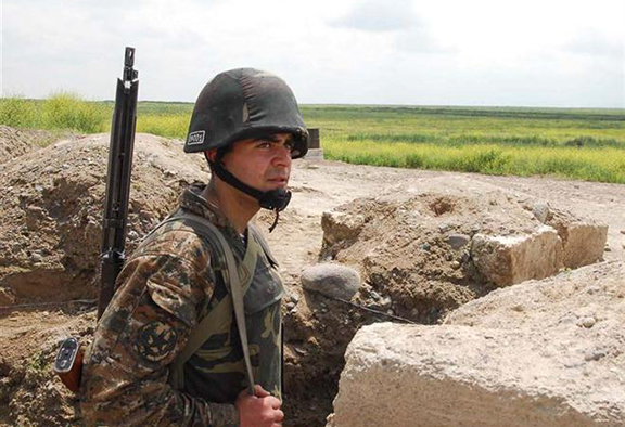 An Artsakh Army soldier