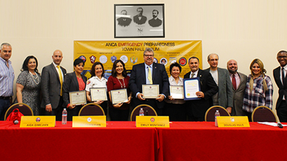 Group photo of some of the community leaders present at the Emergency Preparedness Townhall Forum organized by ANCA Pasadena. 