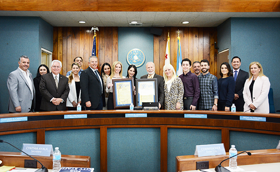 Pico Rivera City Council and the Samuelian Family