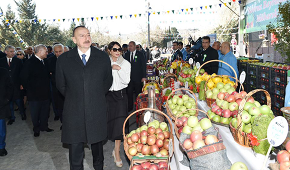 President Ilham Aliyev takes part in celebrations of Nowruz holiday in Baku on March 19. (Source: Azertag)