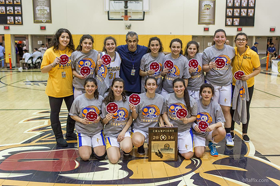 The Ferrahian Armens Varsity girls team.