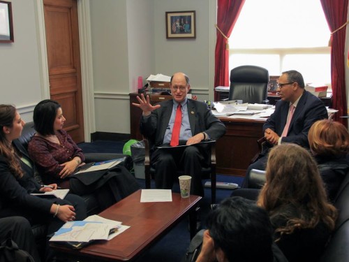 Sherman_anca.jpg: ANCA National and Regional Board Members and constituents meet with Rep. Brad Sherman (D-CA) during the ANCA Fly-In for Peace, Prosperity and Justice on March 15/16