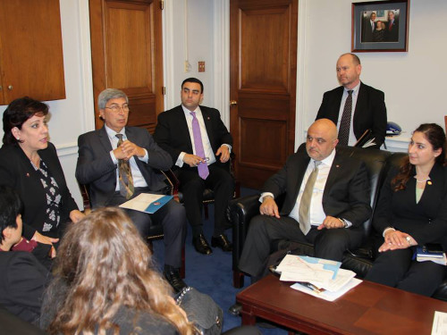 ANCA National and Regional Board Members and constituents meet with Rep. Brad Sherman (D-CA) during the ANCA Fly-In for Peace, Prosperity and Justice on March 15/16