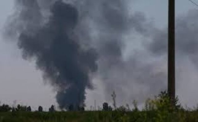 The site of the downed helicopter in Artsakh