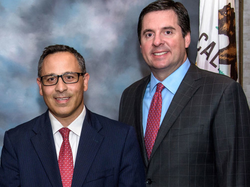Photo Caption: ANCA Chairman Raffi Hamparian with House Select Committee on Intelligence Chairman Devin Nunes (R-CA)