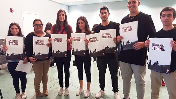 #ArtsakhStrong: AYF Juniors show solidarity with Artsakh