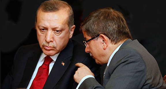 Turkish President Recept Tayyip Erdogan (left) with Prime Minister Ahmet Davutoglu