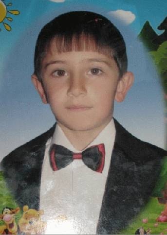 12-year-old boy, Vaghinak Grigoryan, was hit by a Grad missile in his schoolyard in Martuni