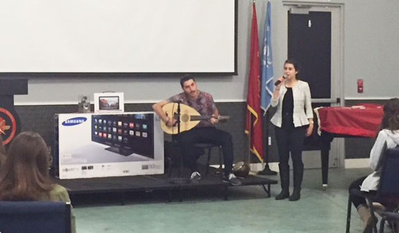 Audrey Josephbeg and Vazgen Barsegian perform traditional Armenian songs and with traditional instruments.