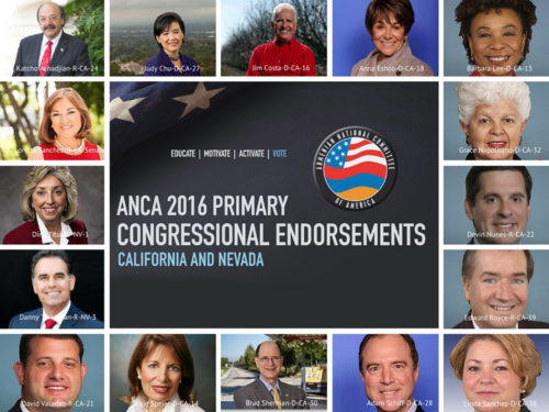 ANCA Primary Congressional Endorsement for California and Nevada