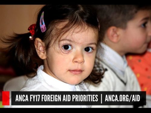 The ANCA has been advocating for inclusion of Armenian American priorities in the FY2017 foreign aid bill, set to be considered by the House Appropriations Subcommittee on Foreign Operations on Thursday, June 23rd.