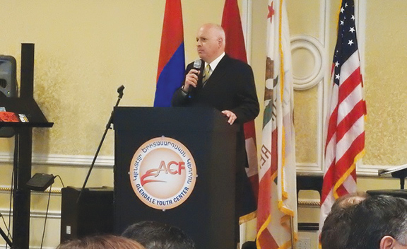 ARF Western US Central Committee Chairman Daron Der Khachatourian during reception for Minasyan