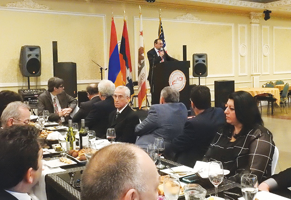 Minasyan discusses Armenia's economic development during ARF reception